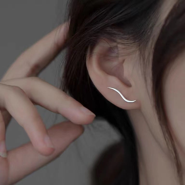 Sleek Silver Streamer Earrings - Elevated Jewellery