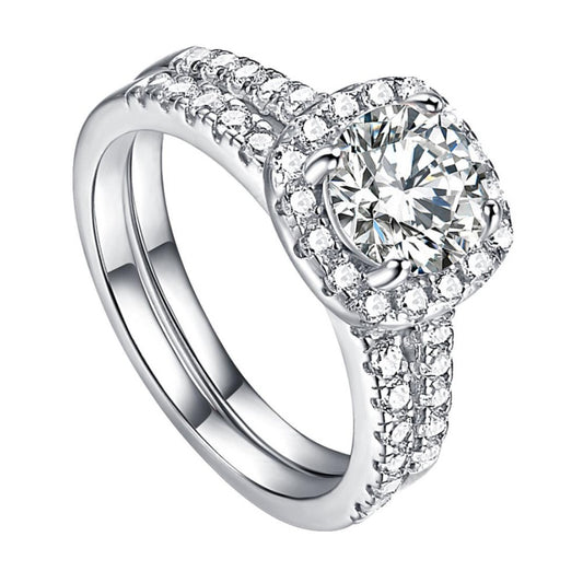 Carbon Diamond Bridal Set - Elevated Jewellery