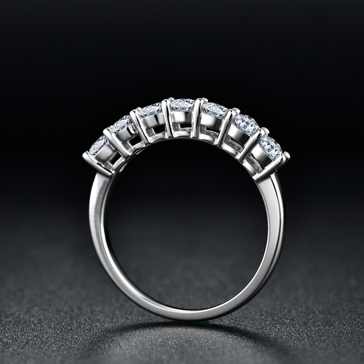 Diamond silver band ring - Elevated Jewellery