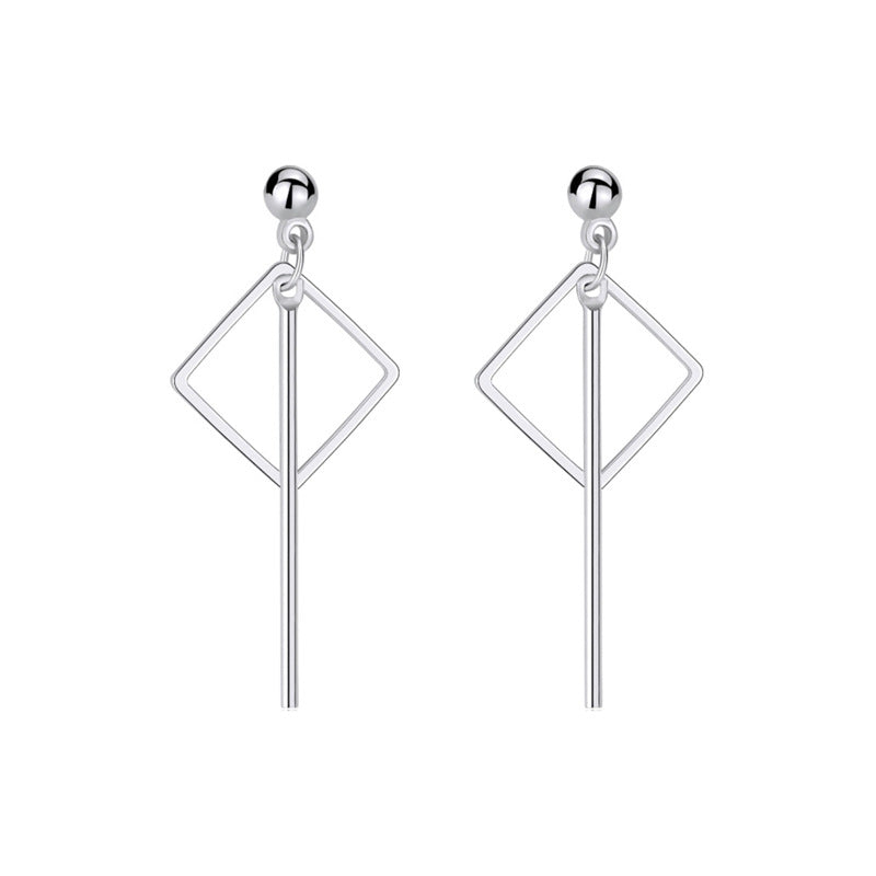 Silver Geometry Earrings - Elevated Jewellery