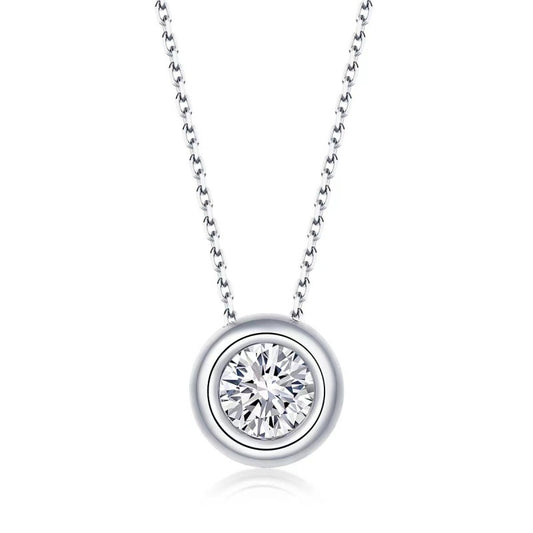 Moissanite Pendent Necklace - Elevated Jewellery