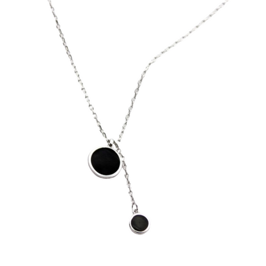 Midnight Eclipse Silver Necklace