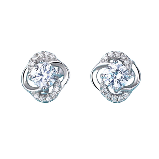 Silver Flower Earrings - Elevated Jewellery