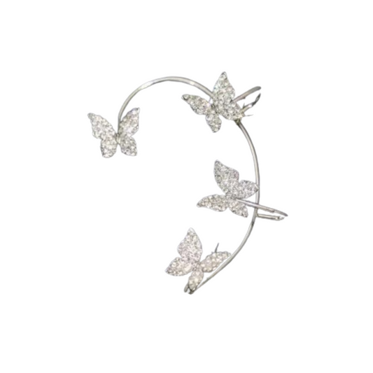 Earring Butterfly Ear Clip - Elevated Jewellery