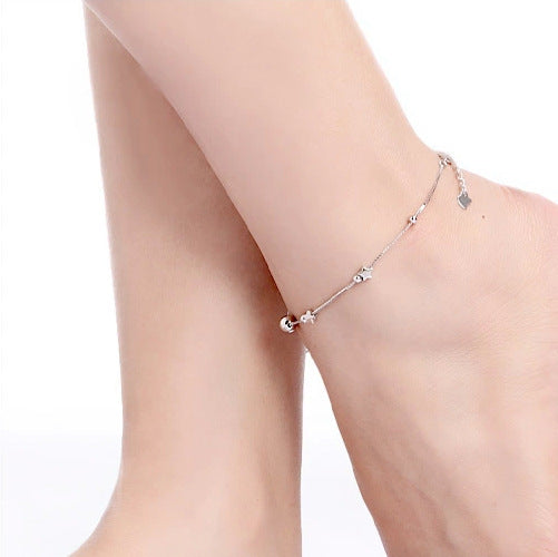 Silver Star Anklet - Elevated Jewellery