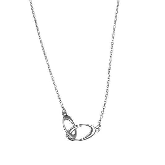 Silver Interlocking Necklace - Elevated Jewellery