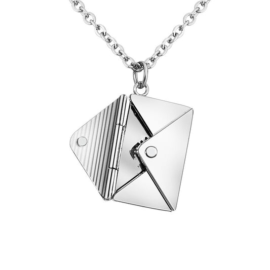 Fashion Jewelry Envelop Necklace Women Lover Letter Pendant Best Gifts For Girlfriend - Elevated Jewellery