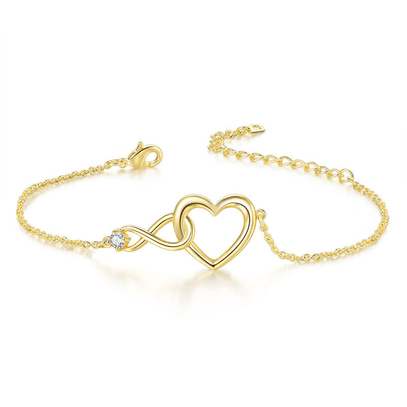 Heart-shape Bracelet Fashion Jewelry Versatile Love Bracelet Gift For Girlfriend Valentine's Day - Elevated Jewellery