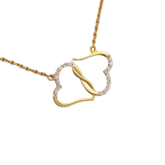 Double Heart Love Necklace - Elevated Jewellery
