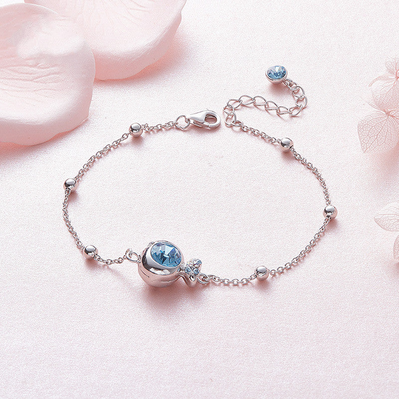 Blue Crystal Gem Bracelet - Elevated Jewellery