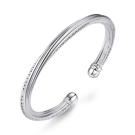 Silver Bangle Bracelet - Elevated Jewellery