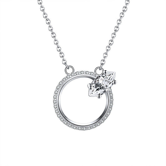 Diamond Hollow Necklace - Elevated Jewellery